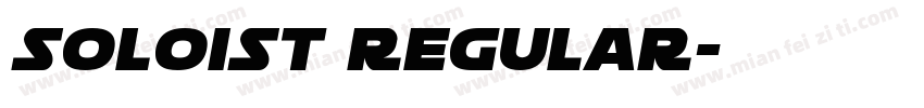 Soloist Regular字体转换